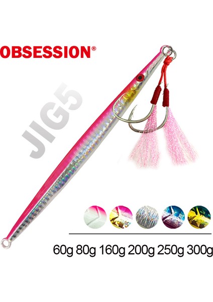 JIG5H-GÜMÜŞ Tarzı 80G Obsessıon 60G 80G 160G 200G 250G 300G Derin Deniz Metal Jig Balıkçılık Jigbait Kaşık Yemler Jig Cazibesi Kalem Hızlı Batan Olta Takımı (Yurt Dışından) fiyatları