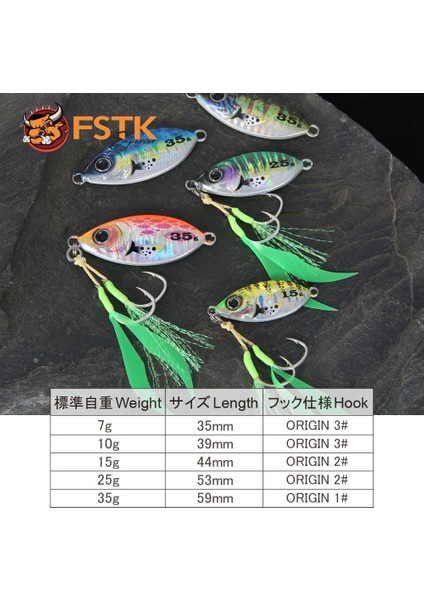 Renk8 Tarzı 10G Metal Jig Balıkçılık Cazibesi Yavaş Pitch Jig Yaprak 15G 25G 35G Kıyı Döküm Jig Kaşık Bas Balıkçılık Yem Alabalık Tuzlu Su Jig Lures (Yurt Dışından)