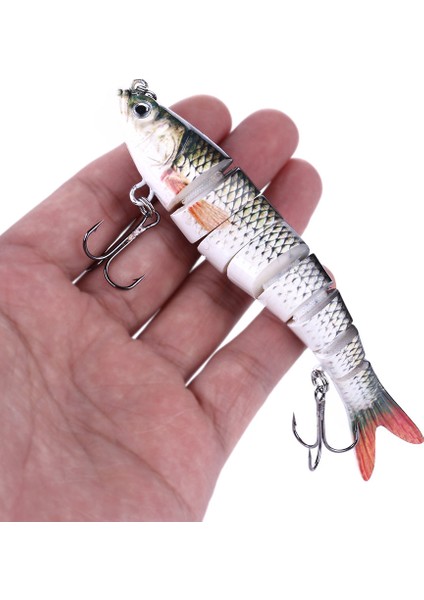 JM034-7 Tarzı Hengjıa 13.7 cm 10 cm 8 cm Batan Wobblers Balıkçılık Lures Çok Eklemli Swimbait Sert Yem Olta Takımı Bas Isca Crankbait (Yurt Dışından)