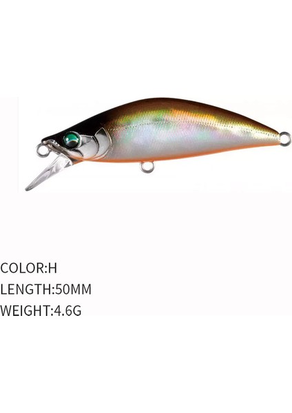 No.8 Tarzı G Countbaking Minnow Wobblers Balıkçılık Için Yemler, Sabit Ağırlıklı Alabalık Balıkçılık Yemi Pislik Yemleri Crankbait (Yurt Dışından)