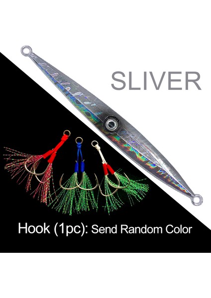 JIG15H-GÜMÜŞ Tarzı 200G Obsessıon Çipura Yavaş Batan Jig Balık Levrek Balıkçılık Cazibesi Yapay Yem Sazan Alabalık Balıkçılık Cazibesi Yardımcı Kanca (Yurt Dışından)