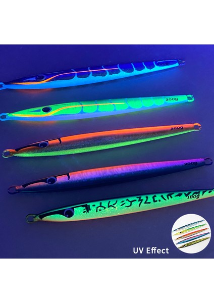 JIG98-4 Stili 160G Obsessıon 160G 200G Büyük Zanaat Jigpara Dikey Uzun Metal Jig Yardımcı Kancalar Tuzlu Su Çipura Yavaş Lavabo Jig Mücadele (Yurt Dışından) indirimleri