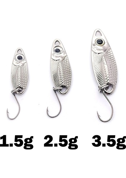 Altın-3.5g Tarzı Yenı Mini Balıkçılık Cazibesi 1.5g2.5g3.5g Kaşık Metal Lureerbsit Minnow Küçük Fgle Kanca Jig Akışı Alabalık Yemler Pesca Sıcak (Yurt Dışından)
