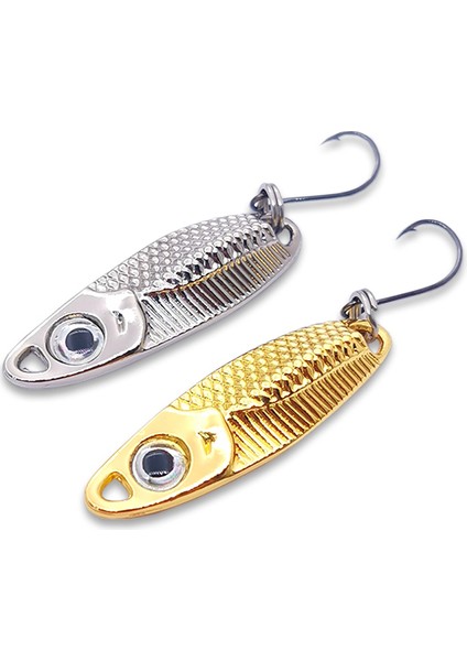 Altın-3.5g Tarzı Yenı Mini Balıkçılık Cazibesi 1.5g2.5g3.5g Kaşık Metal Lureerbsit Minnow Küçük Fgle Kanca Jig Akışı Alabalık Yemler Pesca Sıcak (Yurt Dışından)