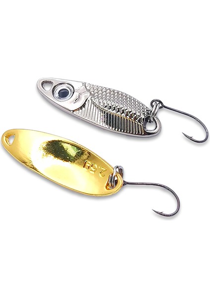 Altın-3.5g Tarzı Yenı Mini Balıkçılık Cazibesi 1.5g2.5g3.5g Kaşık Metal Lureerbsit Minnow Küçük Fgle Kanca Jig Akışı Alabalık Yemler Pesca Sıcak (Yurt Dışından)