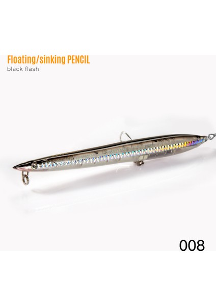 No.8 Tarzı 27G-180MM Hunthouse Balıkçılık Cazibesi Kalem Sg Sörf Sert Yem Batan Yüzen Yemler Japonya Yapımı Kalem Sandeel Sörf Yürüteç Iğne Olta Takımı (Yurt Dışından)