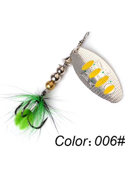 No.6 Stili 20G Er Yem Balıkçılık Cazibesi Kaşık Lures 8g 14G 20G Tüy Tiz Kanca ile Metal Sert Yem Sazan Pike Olta Takımı 11 Renkler (Yurt Dışından)