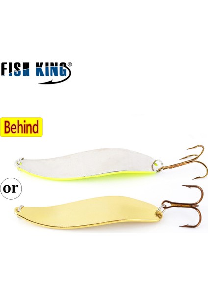 No.4 Stili 30G Balık Kral G Metal Kaşık Sert Balıkçılık Cazibesi Yapay Wobblers Trolling Alabalık Kaşık Yem Bas Pike Tiz Kanca ile (Yurt Dışından) fırsatları