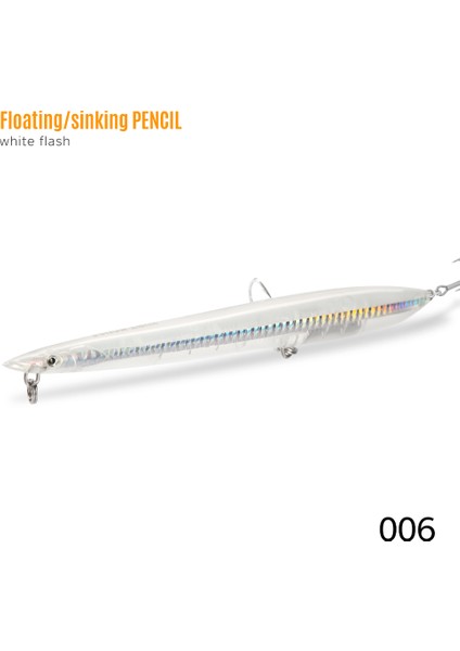 No.6 Stili 37G-180MM Hunthouse Balıkçılık Cazibesi Kalem Sg Sörf Sert Yem Batan Yüzen Yemler Japonya Yapımı Kalem Sandeel Sörf Yürüteç Iğne Olta Takımı (Yurt Dışından)