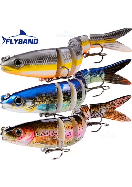 C Tarzı Flysand 8 Bölüm Sert Yapay Yem Balıkçılık Cazibesi 0...31 "swimbait Balıkçılık Yem 6 # Kanca Olta Takımı (Yurt Dışından)