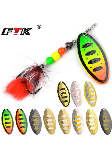 No.5 Tarzı 8g Er Yem Balıkçılık Cazibesi Kaşık Lures 8g 14G 20G Tüy Tiz Kanca ile Metal Sert Yem Sazan Pike Olta Takımı 11 Renkler (Yurt Dışından) fiyatları
