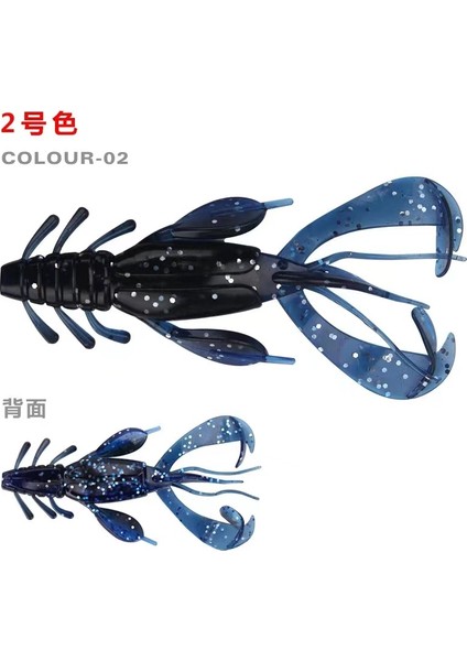 No.2 Tarzı 100MM10G Yumuşak Yem Silikon Lures Solucan 10 cm 10G Balıkçılık Lures Çekici Karides Koku Tuz Wobbler (Yurt Dışından)
