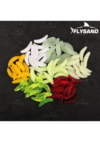 Bej Tarzı Flysand Çantası 2cg Kurtçuk Grub Yumuşak Cazibesi Yemler Yedi Renk Kokusu Solucanlar Glow Karides Balıkçılık Lures Okyanus Nehir Balıkçılık (Yurt Dışından)