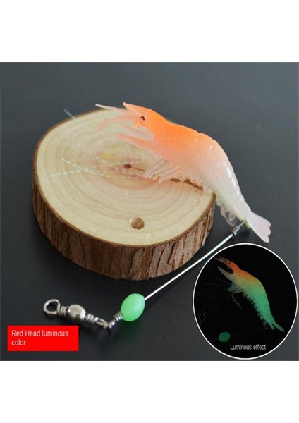 No.1 Stili 8 cm 5g Lures Aydınlık Yumuşak Yem Luya Karides Yem Asılı Biyonik Sahte Yem Balıkçılık Yem Silikon Yumuşak Böcek Gece Balıkçılık Sahte Yem (Yurt Dışından)