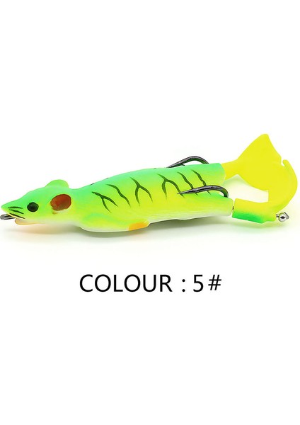 No.5 Tarzı Yumuşak Fare Balıkçılık Cazibesi 9 cm 12G Çift Pervane Wobblers 3D Simülasyon Yüzen Yemler Isca Yapay Bas Olta Takımı Pesca (Yurt Dışından)