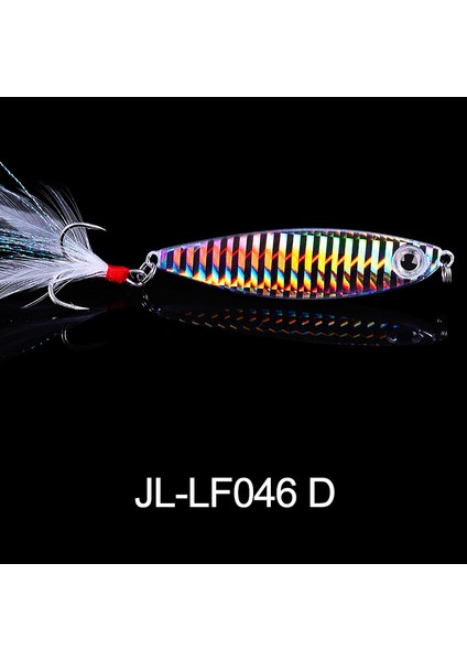 JI-LF046-D Stili 30G Balıkçılık Cazibesi Metal Pul G Crankbait Jig Shads Kaşık Yapay Yemler Bas Wobbler Dönen Yem Deniz Lures Pesca (Yurt Dışından)