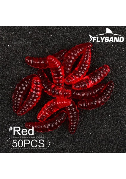Kırmızı Stil Flysand Çantası 2cg Kurtçuk Grub Yumuşak Cazibesi Yemler Yedi Renk Kokusu Solucanlar Glow Karides Balıkçılık Lures Okyanus Nehir Balıkçılık (Yurt Dışından)