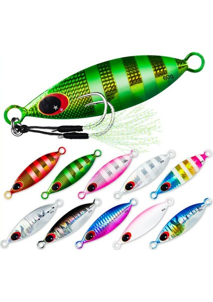 No.10 Stili 20G Metal Yavaş Jig Cazibesi Sert Yapay Biyonik Yem 30G 40G 60G Jig Cazibesi Ton Balığı Bas Jig Deniz Tekne Batan Lures (Yurt Dışından) fiyatları