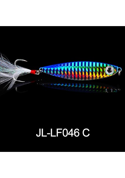 JI-LF046-C Stili 30G Balıkçılık Cazibesi Metal Pul G Crankbait Jig Shads Kaşık Yapay Yemler Bas Wobbler Dönen Yem Deniz Lures Pesca (Yurt Dışından)