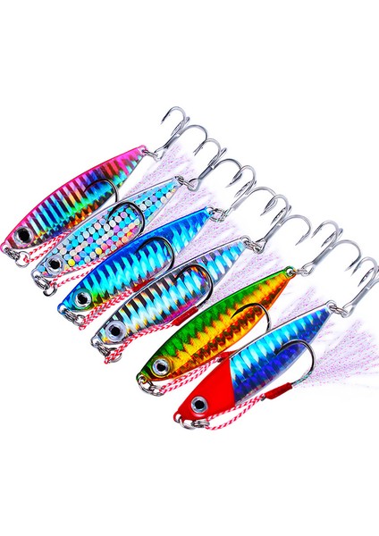 JI-LF046-C Stili 30G Balıkçılık Cazibesi Metal Pul G Crankbait Jig Shads Kaşık Yapay Yemler Bas Wobbler Dönen Yem Deniz Lures Pesca (Yurt Dışından)
