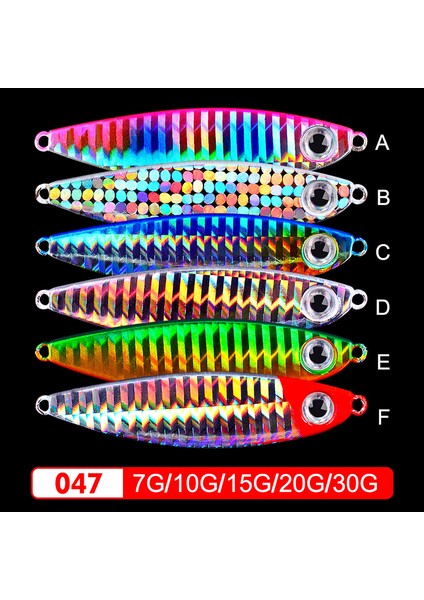 JI-LF046-C Stili 30G Balıkçılık Cazibesi Metal Pul G Crankbait Jig Shads Kaşık Yapay Yemler Bas Wobbler Dönen Yem Deniz Lures Pesca (Yurt Dışından)