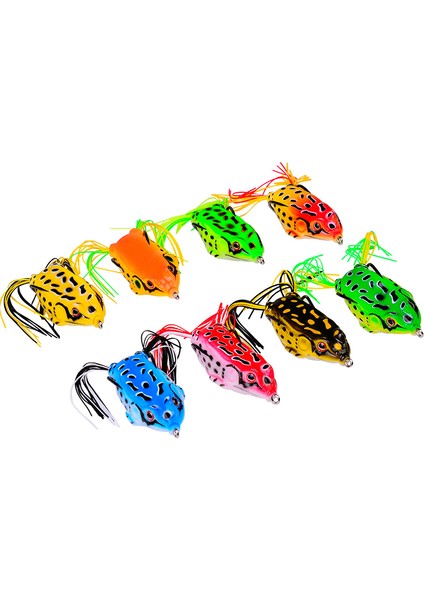 JL-FR030-H Tarzı 5g Topwater Kurbağa Balıkçılık Cazibesi Cg Yumuşak Silikon Yem Wobblers Yapay Yem Olta Takımı Ray Kurbağa (Yurt Dışından)