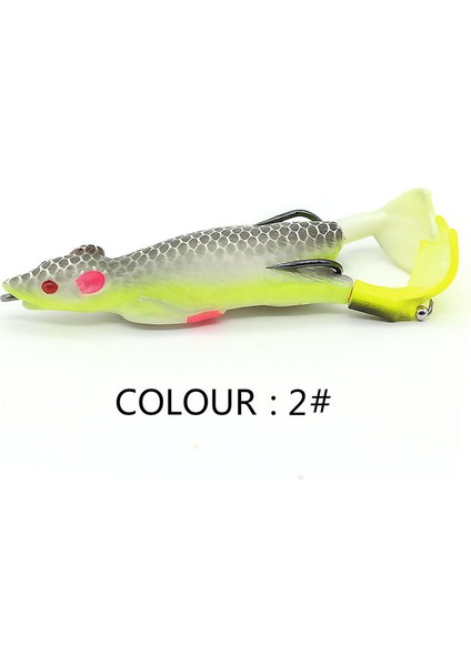 No.2 Tarzı Yumuşak Fare Balıkçılık Cazibesi 9 cm 12G Çift Pervane Wobblers 3D Simülasyon Yüzen Yemler Isca Yapay Bas Olta Takımı Pesca (Yurt Dışından)