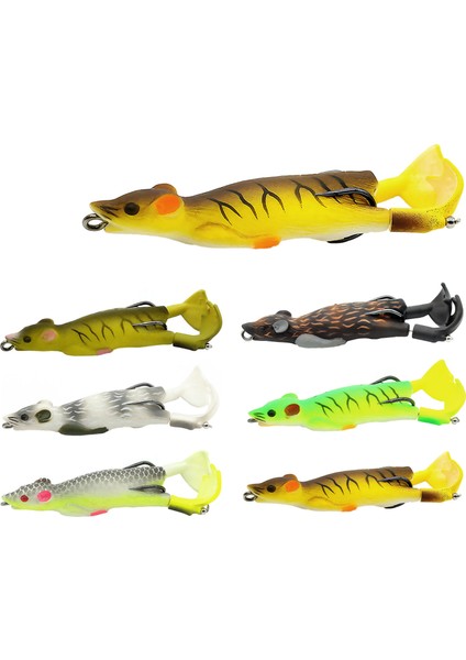 No.2 Tarzı Yumuşak Fare Balıkçılık Cazibesi 9 cm 12G Çift Pervane Wobblers 3D Simülasyon Yüzen Yemler Isca Yapay Bas Olta Takımı Pesca (Yurt Dışından)