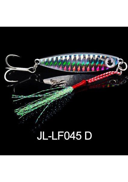 JI-LF045-D Stili 30G Balıkçılık Cazibesi Metal Pul G Crankbait Jig Shads Kaşık Yapay Yemler Bas Wobbler Dönen Yem Deniz Lures Pesca (Yurt Dışından)