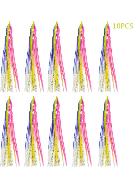 No.3 Tarzı 12 cm Göz Yok Okyanus Ahtapot Etekler Cazibesi Trolling Etekler Cazibesi Ahtapot Kalamar Etek Lures Yem Tuzlu Su Yumuşak Balıkçılık Lures (Yurt Dışından)