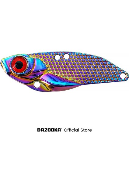 XWSVIB0003 Stili 15G Bazuka Vıb Yavaş Jig Jig Metal Yem Balıkçılık Cazibesi Kaşık Kurşun Batan Biyonik Yapay Sert Tekne Tüy Bas Pike Kış (Yurt Dışından)