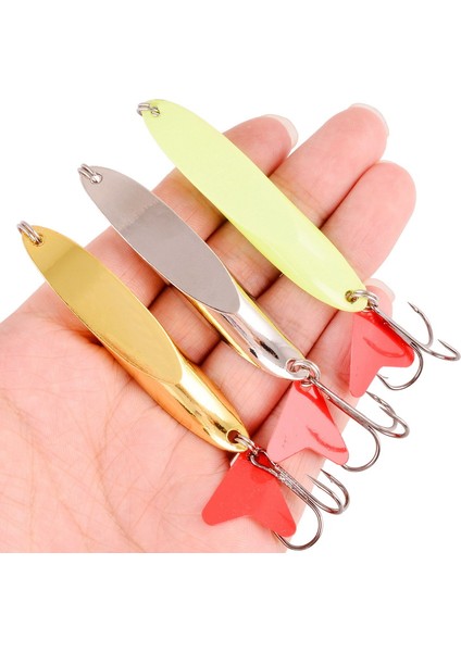 3 Adet-A Tarzı 56G 3 Adet Altın Gümüş Aydınlık Dönen Metal Er Kaşık Balıkçılık Cazibesi Yemler Alabalık Pike Pesca Balık Tiz Kanca Mücadele (Yurt Dışından) indirimleri