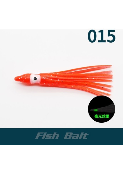No.15 Tarzı 12CM 5 Adet Gece Aydınlık Ahtapot Modelleme Yem Renk Mini Biyonik Cazibesi Yumuşak Yem Deniz Balıkçılığı Yem Kalamar Yem Levrek Olta Takımı (Yurt Dışından)