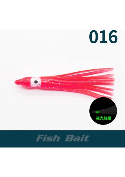 No.16 Stili 9cm 5 Adet Gece Aydınlık Ahtapot Modelleme Yem Renk Mini Biyonik Cazibesi Yumuşak Yem Deniz Balıkçılığı Yem Kalamar Yem Levrek Olta Takımı (Yurt Dışından)