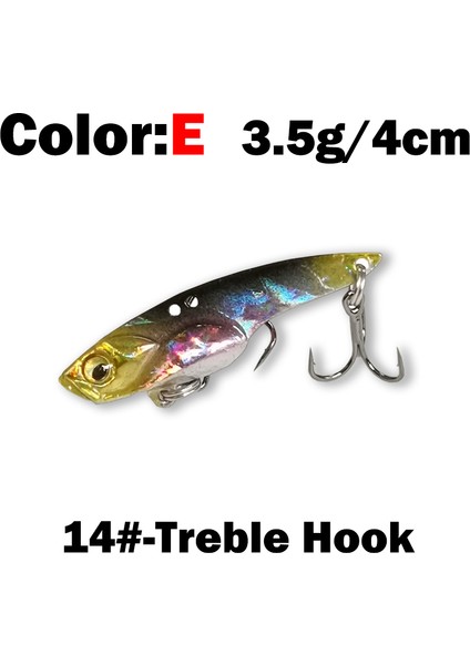 E-3.5g-4cm Tarzı Yeni 3.5gg Buz Metal Balıkçılık Cazibesi Yapay Crankbait Vib Lures Kış Balıkçılık Titreşim Jerkbait Wobblers Nehir Mücadele (Yurt Dışından)