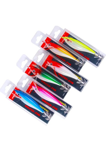 No.6 Stili Esca Eging Kalamar Ahşap Karides Kancalar Cazibesi Ahtapot Yem 10 cm 10G Aydınlık Ahtapot Yem Balıkçılık Için Ürünler Yapay Yem (Yurt Dışından) modelleri