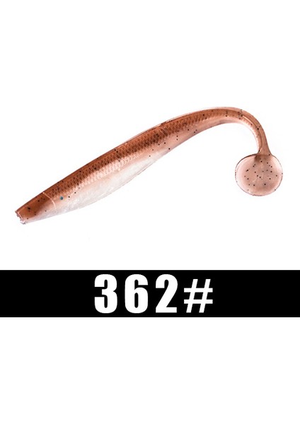 NO.362 Stili 90MM-5 Adet Balık Kral Silikon Yem Yumuşak Balıkçılık Cazibesi T Kuyruk Kauçuk Yapay Yumuşak Yemler Wobblers Bas Pike (Yurt Dışından)