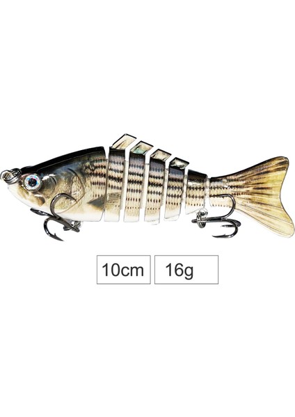 G716G Stili G Swimbait Cazibesi Çok Eklemli Balık Balıkçılık Lures Wobblers Crankbait Sert Yem Olta Takımı (Yurt Dışından)