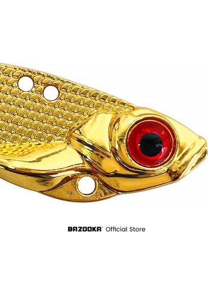 XWSVIB0005 Tarzı 10 gr Bazuka Vıb Yavaş Jig Jig Metal Yem Balıkçılık Cazibesi Kaşık Kurşun Batan Biyonik Yapay Sert Tekne Tüy Bas Pike Kış (Yurt Dışından)