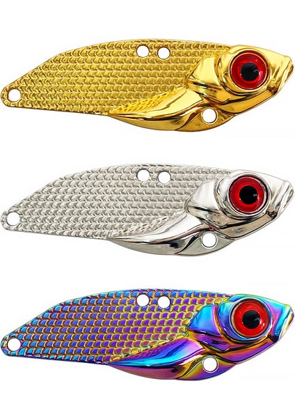 XWSVIB0005 Tarzı 10 gr Bazuka Vıb Yavaş Jig Jig Metal Yem Balıkçılık Cazibesi Kaşık Kurşun Batan Biyonik Yapay Sert Tekne Tüy Bas Pike Kış (Yurt Dışından)