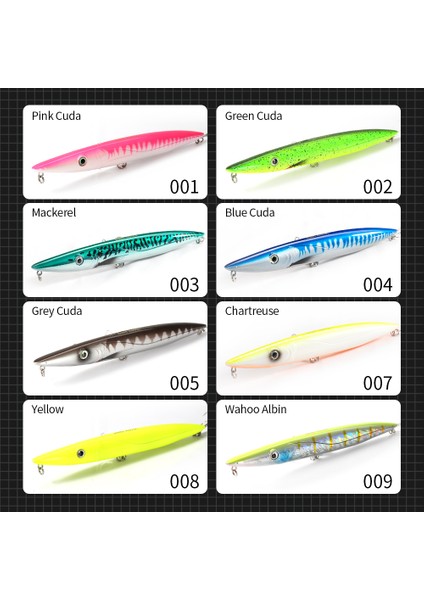 No.9 Stili 195 mm Hunthouse Don Belone Kalem Yem Espetron Leurre Wtd Balıkçılık Lures Üst Su G Uzun Döküm Lüfer Levrek Ton Balığı T (Yurt Dışından) fırsatları