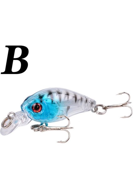 B Tarzı 1 Adet Minnow Balıkçılık Cazibesi 4.5cm 4g Batan Sert Yem Wobblers Jig Yem Crankbait Sazan Çizgili Bas Pesca Olta Takımı Swimbait (Yurt Dışından)