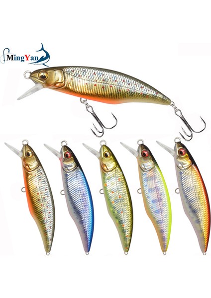 K Tarzı 1 Adet Minnow Balıkçılık Cazibesi 3D Gözler G Plastik Sert Yem Yapay Lures Wobbler Crankbait Kış Deniz Balıkçılığı Bas Mücadele (Yurt Dışından) modelleri