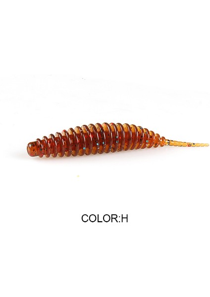 Q Stili 65MM10 Adet Kıta Solucan Yemi Yumuşak Yem Tanta Balıkçılık Lures Pesca Sazan Balıkçılık Levrek Cazibesi Isca Yapay Pva (Yurt Dışından)