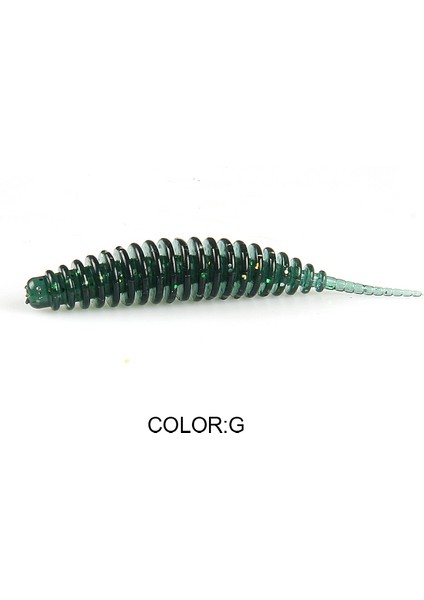 Q Stili 65MM10 Adet Kıta Solucan Yemi Yumuşak Yem Tanta Balıkçılık Lures Pesca Sazan Balıkçılık Levrek Cazibesi Isca Yapay Pva (Yurt Dışından)