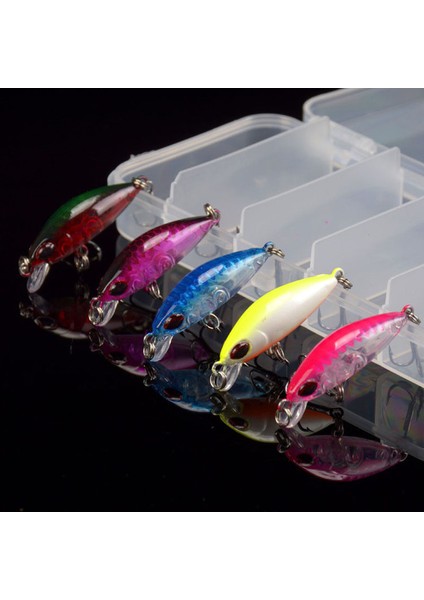 Yeni Mini Minnow 4 cm 2.5g Balıkçılık Cazibesi Seti Kiti Kutusu ile Crankbaits Wobblers Lures Batan Sazan Olta Takımı Yapay (Yurt Dışından) fiyatları