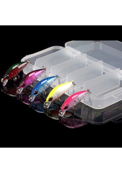 Yeni Mini Minnow 4 cm 2.5g Balıkçılık Cazibesi Seti Kiti Kutusu ile Crankbaits Wobblers Lures Batan Sazan Olta Takımı Yapay (Yurt Dışından) modelleri