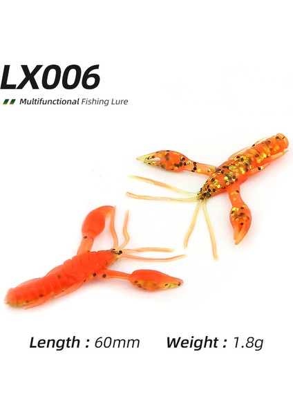 LX006 Tarzı 10 Parça Ardea Yumuşak Yem G Balıkçılık Cazibesi Yapay Yem Solucan Silikon Taramalar Protein Yumuşak Karides Cazibesi (Yurt Dışından)