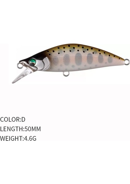 No.7 Tarzı G Countbaking Minnow Wobblers Balıkçılık Için Yemler, Sabit Ağırlıklı Alabalık Balıkçılık Yemi Pislik Yemleri Crankbait (Yurt Dışından) fiyatları