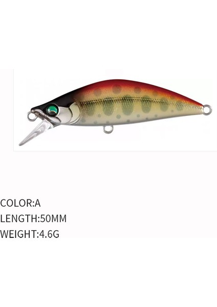 No.7 Tarzı G Countbaking Minnow Wobblers Balıkçılık Için Yemler, Sabit Ağırlıklı Alabalık Balıkçılık Yemi Pislik Yemleri Crankbait (Yurt Dışından) fırsatları